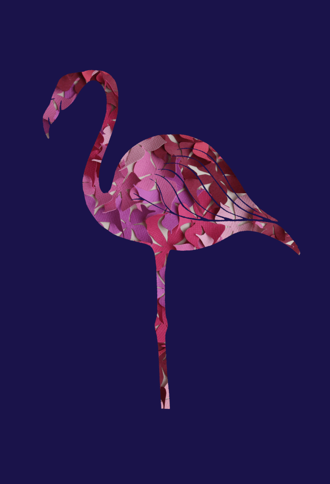 flamingo portrait